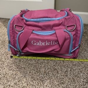 Gabrielle personalized duffle from Pottery Barn kids